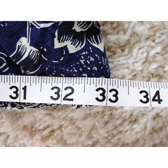 Summer Women's Maxi Tank Dress Size 14 Large Sleeveless Dark Blue & White Print - Picture 8 of 8